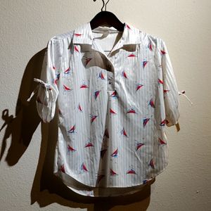 Vintage sailboat blouse